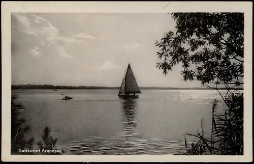Arendsee (Altmark) Arendsee Segler Segelboot zu DDR-Zeiten 1955/1954
