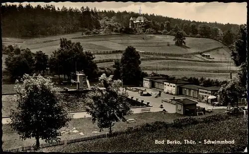 Ansichtskarte Bad Berka Schwimmbad 1962