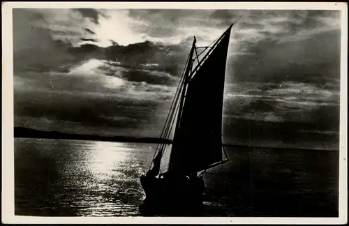 Abendfrieden am Ostseestrand Baltic Sea Stimmungsbild 1963