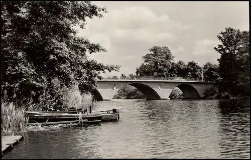 Ansichtskarte Beeskow Große Spreebrücke 1964