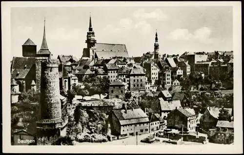 Ansichtskarte Bautzen Budyšin Panorama 1958