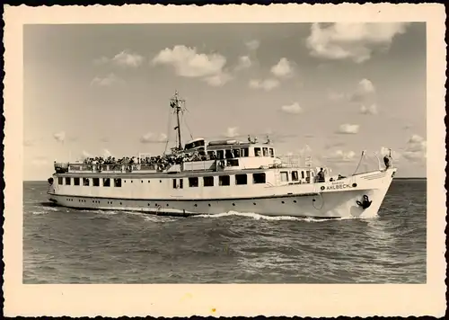 Ansichtskarte Stralsund M/S ,,Seebad Ahlbeck" 1960