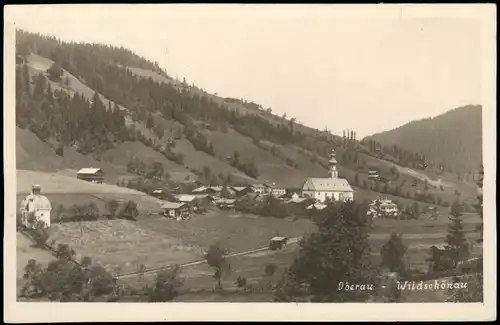 Ansichtskarte Oberau-Wildschönau Tirol Stadtpartie 1924