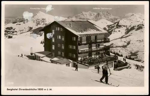 Ansichtskarte Kitzbühel Berghotel Ehrenbach höhe 1800 m ü. M. 1934