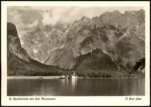 St. Bartholomä-Schönau am Königssee St. Bartholomä  Stimmungsbild 1955