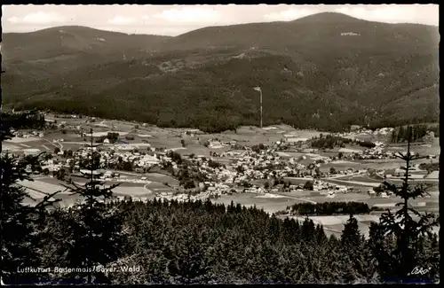 Bodenmais Panorama-Ansicht Gesamtansicht Ort im Bayer. Wald 1960