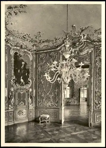 Ansichtskarte München LUSTSCHLOSS AMALIENBURG Schlafzimmer 1964