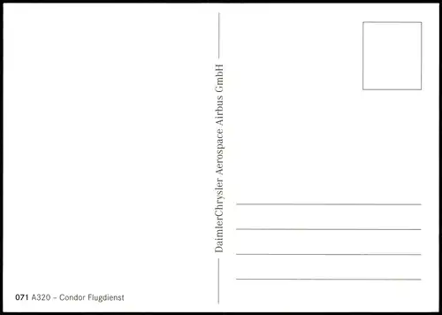 DaimlerChrysler Aerospace Airbus GmbH 071 A320 - Condor Flugdienst 1999