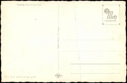 Ansichtskarte Tutzing Panorama-Ansicht, Fernansicht der Alpen 1960