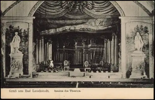 Ansichtskarte Bad Lauchstädt Goethe Theater - Bühne 1918