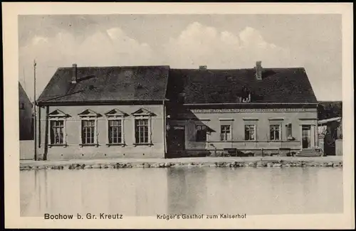 Ansichtskarte Bochow-Groß Kreutz (Havel) Krüger's Gasthof zum Kaiserhof 1924