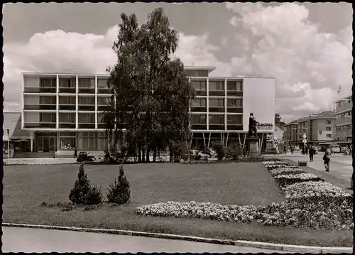 Ansichtskarte Reutlingen Parkhotel mit Karlstraße 1962