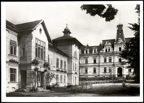 Nieder Lindewiese Lipová-lázně Theresienhof und Ärztehaus 1963