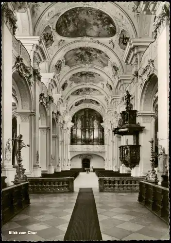 Ansichtskarte Niederalteich Basilika - Innen# 1963