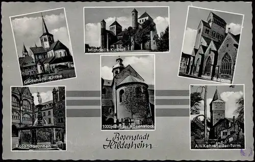 Ansichtskarte Hildesheim Kirchen Mehrbild AK 1964