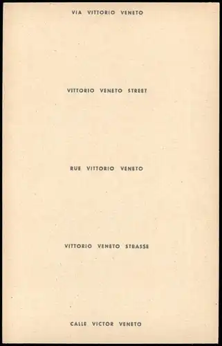 Sammelkarte Vittorio Veneto Straßenpartie 1965