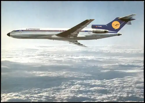 Ansichtskarte  Europa Jet Lufthansa B 727 Flugzeuge - Airplane 1982