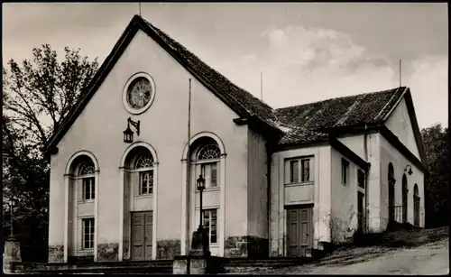 Ansichtskarte Ballenstedt (Harz) Partie am Theater 1957