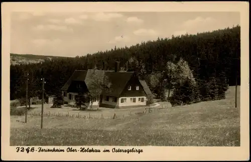 Ansichtskarte Holzhau-Rechenberg-Bienenmühle FDGB Ferienheim 1956