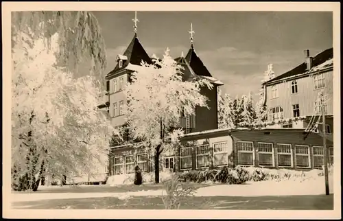 Oberhof (Thüringen) FDGB-Erholungsheim ,,Glückauf" im Winter 1958