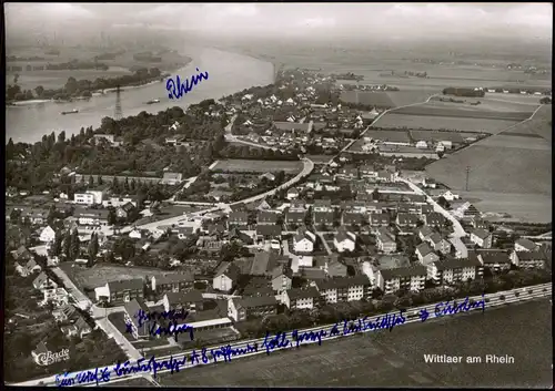 Ansichtskarte Wittlaer-Düsseldorf Luftbild 1970