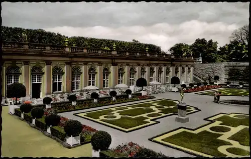 Ansichtskarte Weilburg (Lahn) Schloßterrasse - Color-Fotokarte 1961