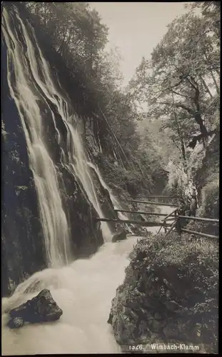 Ansichtskarte Berchtesgaden Wimbach-Klamm 1909