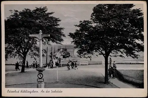 Ansichtskarte Kühlungsborn Ostseebad Partie An der Seebrücke 1940