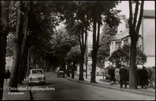 Ansichtskarte Kühlungsborn Strandstraße, Auto 1957