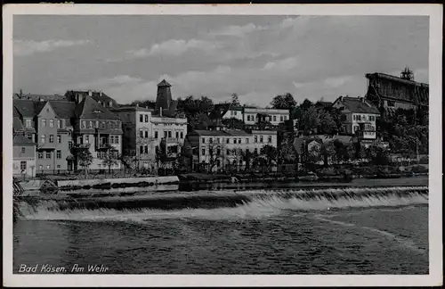 Ansichtskarte Bad Kösen Am Wehr, Totale - Gradierwerk 1950