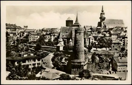 Ansichtskarte Bautzen Budyšin Panorama-Ansicht Stadt Teilansicht 1960