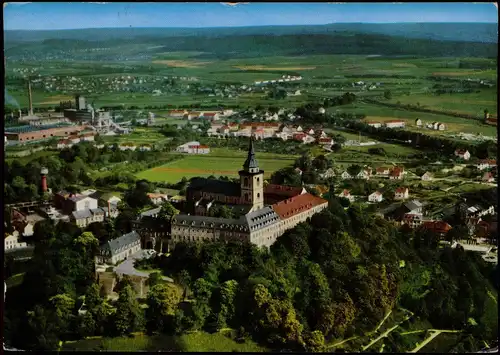 Ansichtskarte Siegburg Luftbild Luftaufnahme mit Abtei Michaelsberg 1966