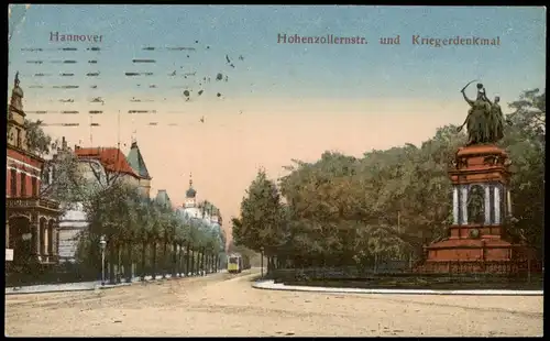 Ansichtskarte Hannover Hohenzollernstraße 1918