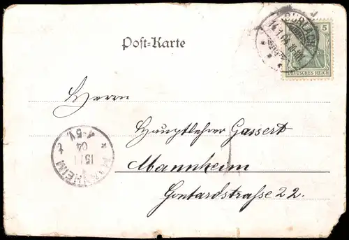 Ansichtskarte Litho AK Durlach-Karlsruhe Litho AK Gruss vom Thurmberg 1904