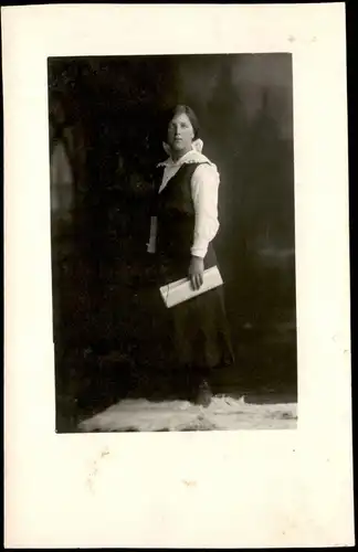 Schöne Frau in Kleid - Mode Kleidung Zeitgeschichte 1925 Privatfoto Foto