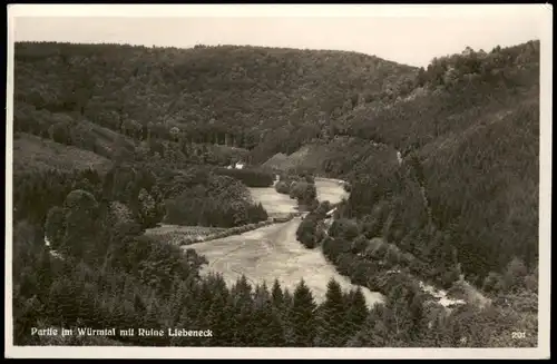 Ansichtskarte Pforzheim Partie im Würmtal mit Ruine Liebeneck 1939