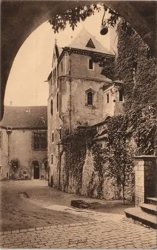 Ansichtskarte Kriebstein Burg Kriebstein - Hof 1913