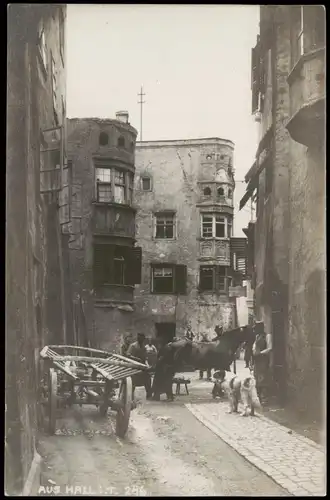 Ansichtskarte Hall in Tirol Solbad Hall Straßenpartie 1911