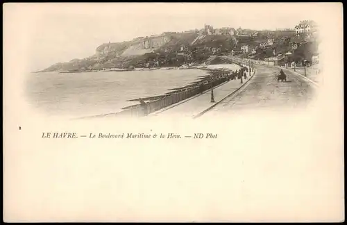 CPA Le Havre Le Boulevard Maritime de la Heve 1904