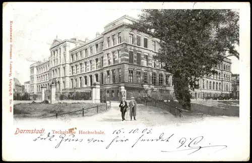 Ansichtskarte Darmstadt Technische Hochschule 1903