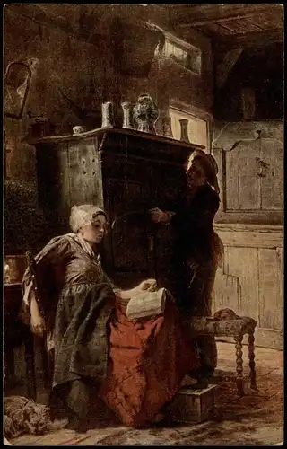 Ansichtskarte  Künstlerkarte: Gemälde / Kunstwerke Fagerlin Neckerei 1922