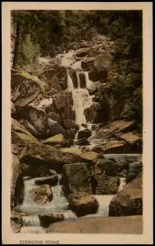 Ansichtskarte Wernigerode Steinerne Renne Wasserfall Waterfall 1825