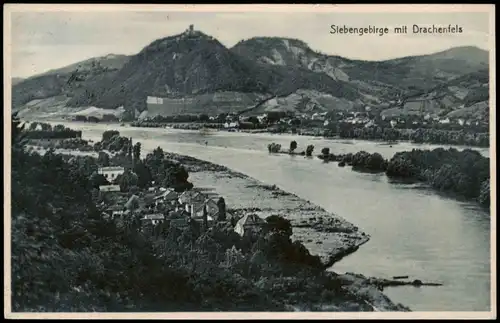 Ansichtskarte Königswinter Siebengebirge mit Drachenfels Rhein 1928