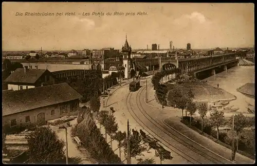 Ansichtskarte Kehl (Rhein) Rheinbrücke 1910