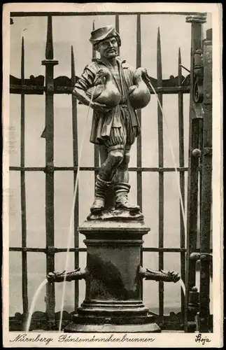 Ansichtskarte Nürnberg Gänsemännchen-Brunnen 1936