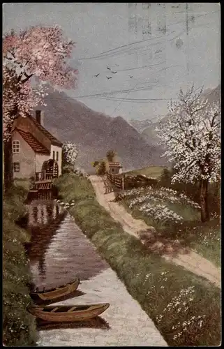Künstlerkarte: Gemälde / Kunstwerke Dr. v. Reichl An der Wassermühle 1940