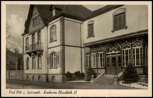 Ansichtskarte Bad Orb Kurheim Elisabeth II 1952