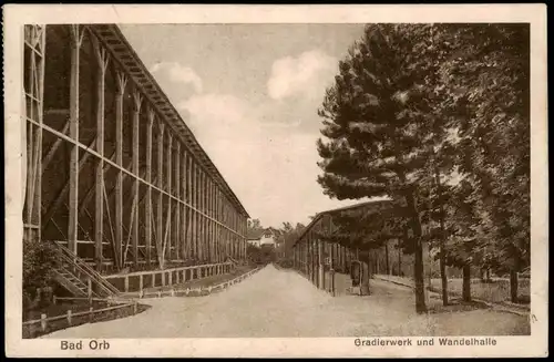 Ansichtskarte Bad Orb Gradierwerk und Wandelhalle 1926