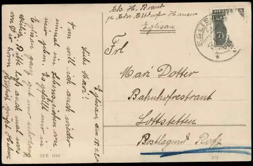 Ansichtskarte  Liebe Vöglein - Brief Feilchen 1926