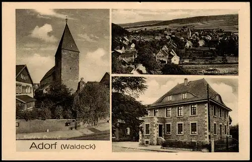 Ansichtskarte Bischofswerda 3 Bild: Kirche, Totale, Post 1940